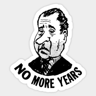 Political Button - Anti-Nixon - No More Years Sticker